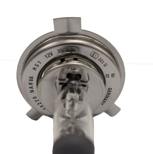 H4 Narva ATV bulb, 12V 35/35W PX43T with metal base and Narva branding
