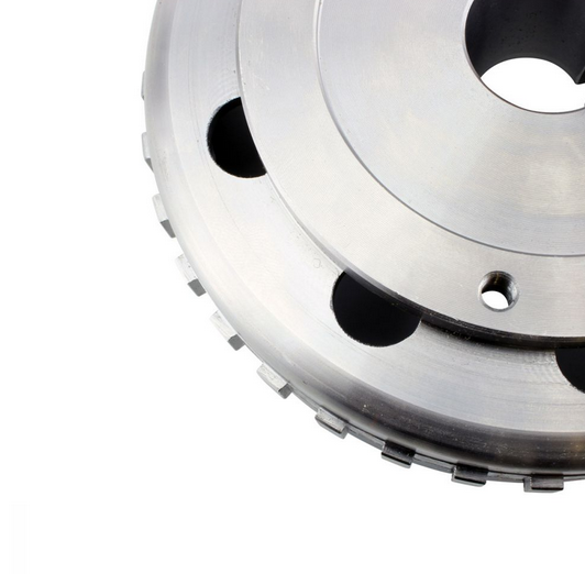 Flywheel 900W for Polaris Ranger 1000 / RZR 1000 by DGT Agri, metallic silver aluminum