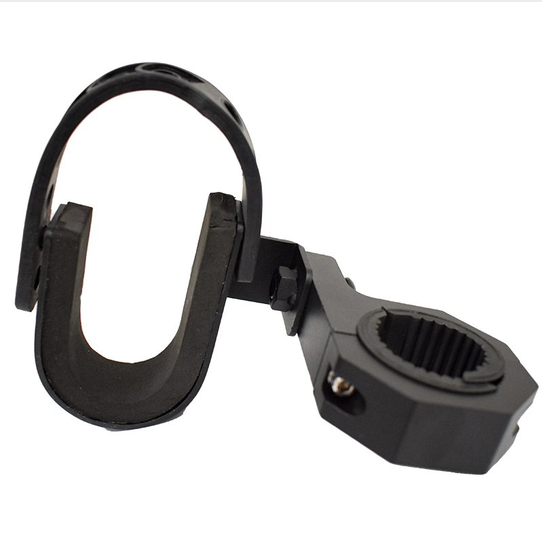 Gun rack for universal UTV by DGT Agri, aluminium, black clamp mount.
