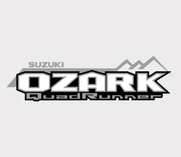 Sticker for Suzuki Ozark LT-F250 tank, R/H-L/H with Ozark QuadRunner graphic