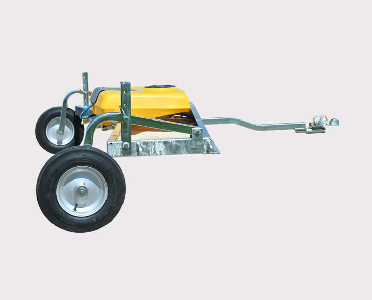 C-Dax Eliminator Weed Wiper – 2.4m, yellow tank on steel frame, DGT Agri