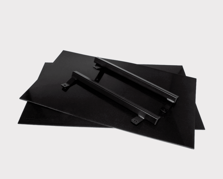 Mudflap Kit for CFMoto UForce U10 Pro by DGT Agri, black fender flares with mounting bars