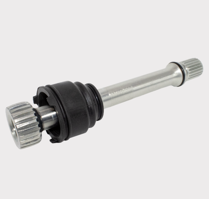 Prop shaft DGT Agri for Honda TRX 420/500/520 FA (2015–2026) with splined ends and black rubber boot