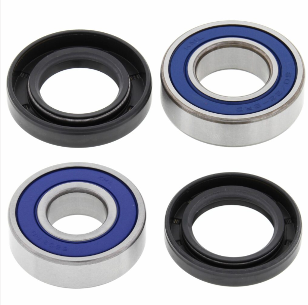 Front wheel bearing kit by DGT Agri for Yamaha Bear Tracker (1999–2000); four bearings with blue seals