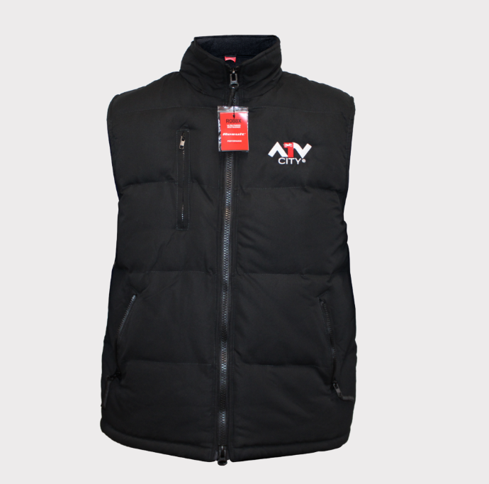 ATV City Body Warmer vest in black, padded X-Large by DGT Agri.