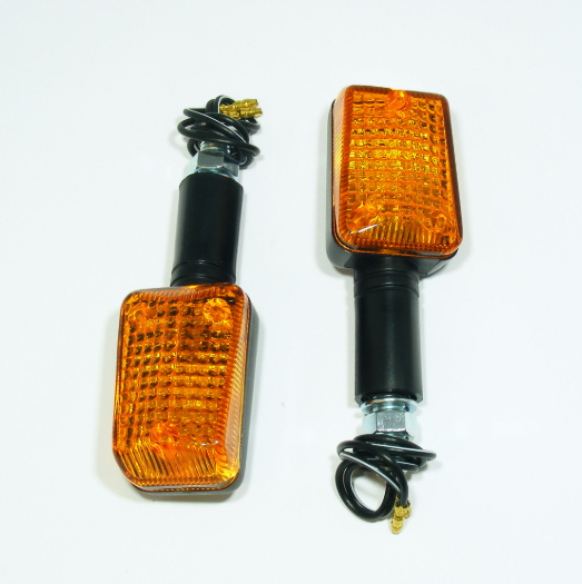 Universal amber lens turn signal indicators by DGT Agri, E-marked, pack of 2.