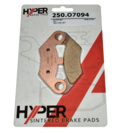 Front disc brake pads pair, Hyper sintered, for CFMoto CForce 400/500/500 HO EPS/800 EPS ATV