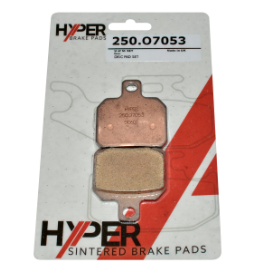 Hyper brake pad set for Bombardier Traxter 500 / XL 500 / Ausa M50D ATV/UTV (front/rear), includes two sintered pads