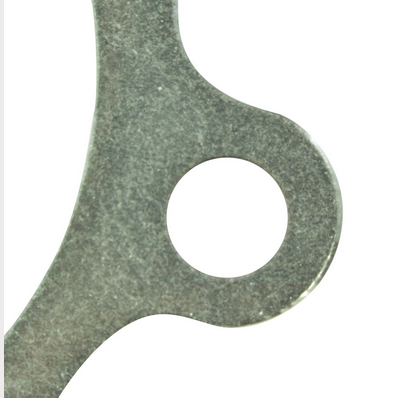 Stator cover gasket for Yamaha YFM660/YXR660 ATVs; metallic gray gasket with circular mounting hole.