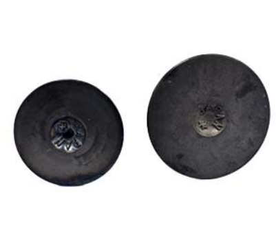 Engine Valve Pair for Honda TRX450R (2004–2005), two black metal valves
