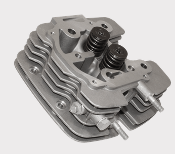 Cylinder head for Honda TRX350 Rancher, 78.5mm, replacement cylinder kit (2000–2006), silver metal