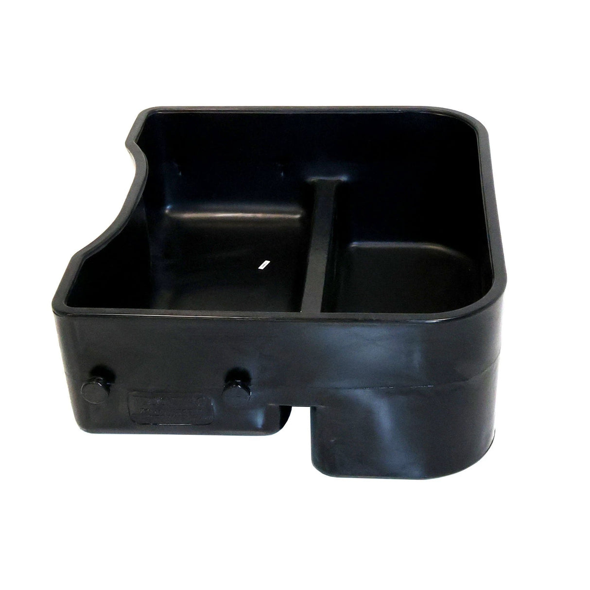 ATV shallow carrier box, black plastic storage 200L with internal divider for universal fit