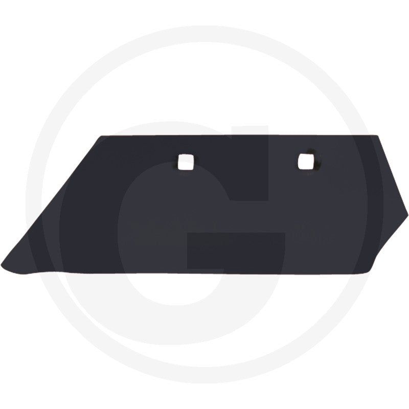 Granit Skimmer Share blade for tillage, dark metal with two mounting holes, model 56017.