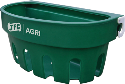 JFC Agri Gate Hay Feeder 100L, green plastic 7-partition livestock feeder