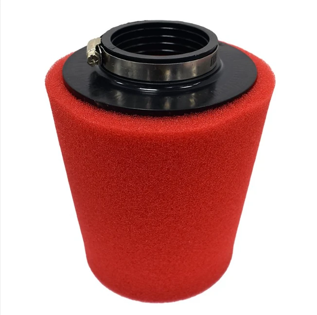 Air filter for CF Moto 450/520, red foam element with black mounting ring by ATV City