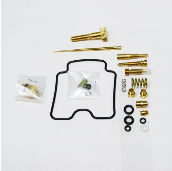 Carburetor Repair Kit for Yamaha YXR 660F Rhino 04-07 by ATV City; brass fittings, o-rings, gaskets, springs