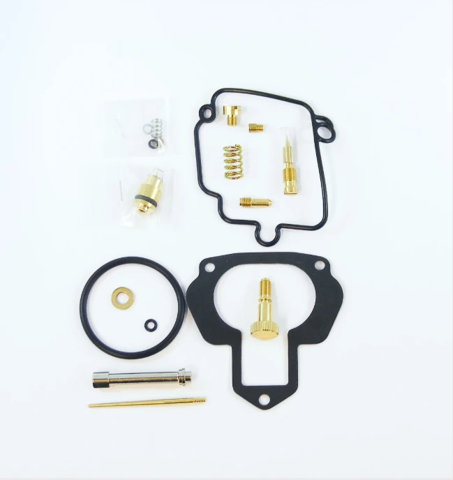 Carburetor rebuild kit for Yamaha YFM400 Kodiak 1996-1998; brass fittings, gaskets and springs.