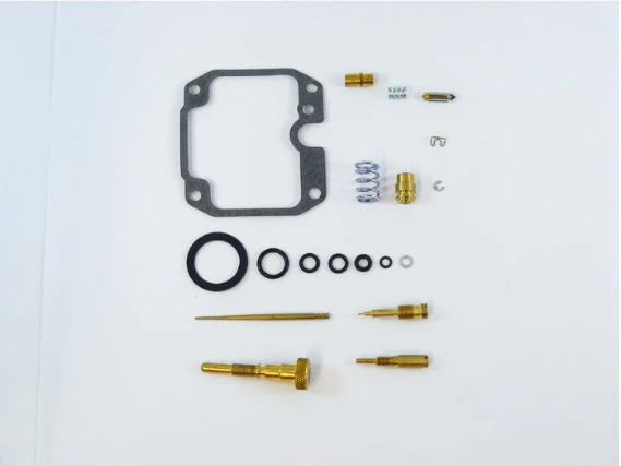 Carburetor Repair Kit for Yamaha YFB 250 U Timberwolf 1992–1998 by ATV City, brass fittings and black gasket set