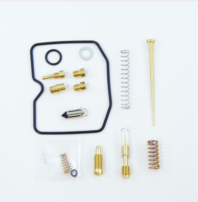 Carburetor Repair Kit For Suzuki LTA LTF 400F 2003 2004 2005 2006 2007 Rubber Top Float Valves Included