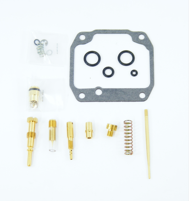 Carburetor Repair Kit for Suzuki LT 160 E 1991 2000 with Rubber Top Float Valves and Plated Body