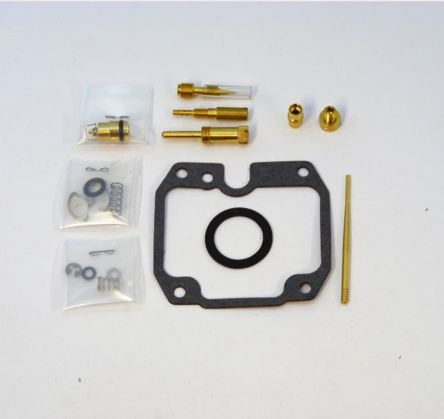 Carburetor Repair Kit for Kawasaki KLF 220 (1988–1999); brass jets, rubber gasket, O-rings