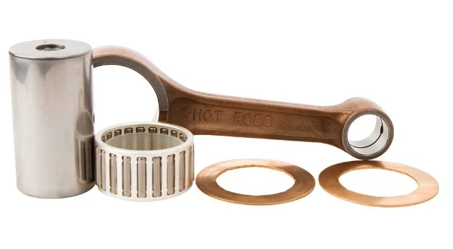 Connecting rod kit with Hot Rods rod, bearing, and copper washers for Yamaha YFM 450 Kodiak/Grizzly/Wolverine/Rhino