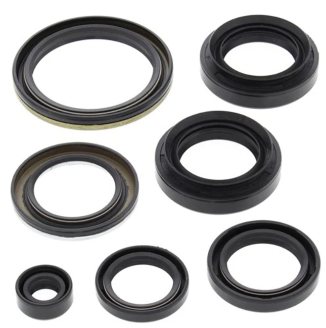 Engine oil seal kit for Suzuki LTA400 KQ Eiger ATV (2002-2015); ATV City brand, set of 7 seals.