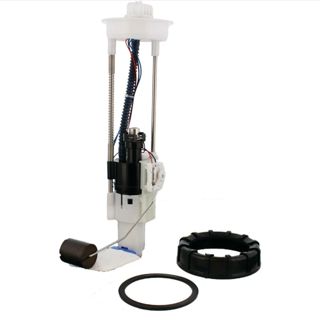 Fuel pump assembly for CF Moto U Force and C Force ATVs by ATV City; white plastic unit with float and seals.