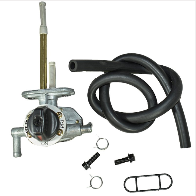 Fuel Tap Kit for Suzuki LT-A 400 Eiger 2002 2WD by ATV City with hose, gaskets and clamps