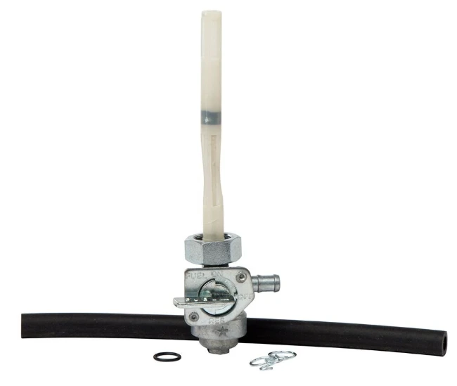 Fuel Tap Kit for Honda ATC 250 ES/SX and TRX 300 FourTrax metal petcock with hose and clamps.