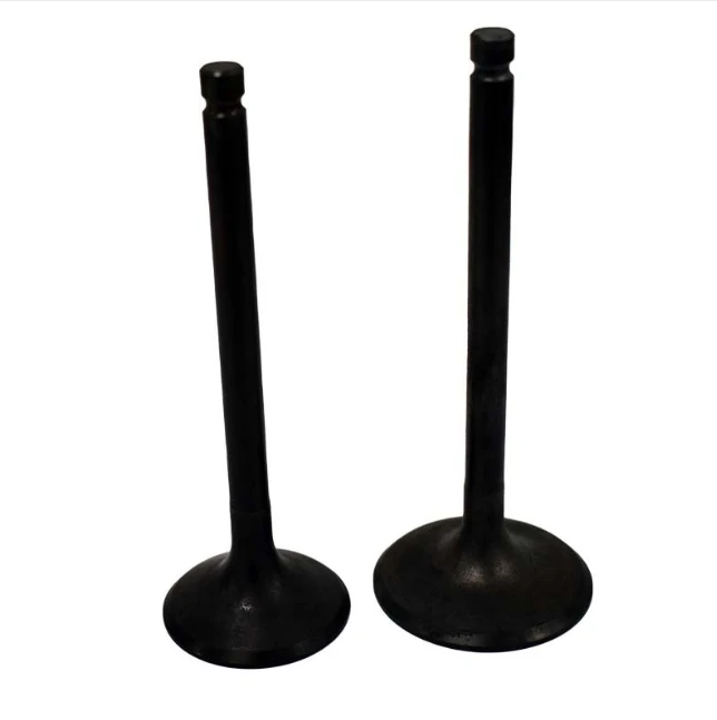 Engine valve pair by ATV City for Yamaha ATV YFM400/450 Kodiak, Grizzly, Wolverine — black metal (all years)