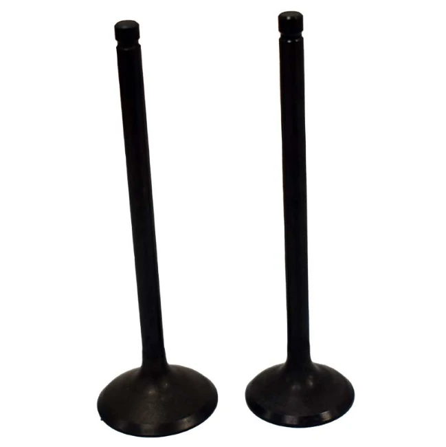 Engine valve pair (2), black, ATV City, fits Kawasaki KLF400 Bayou 1993–1999 and KVF400 Prairie 1997–2002