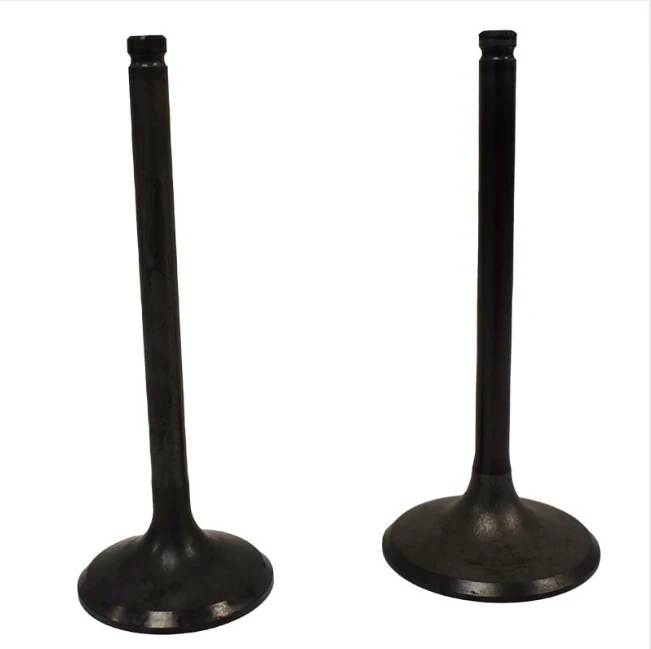 Engine valve pair for Honda TRX450 (1998–2004), black metal intake and exhaust valves, ATV City
