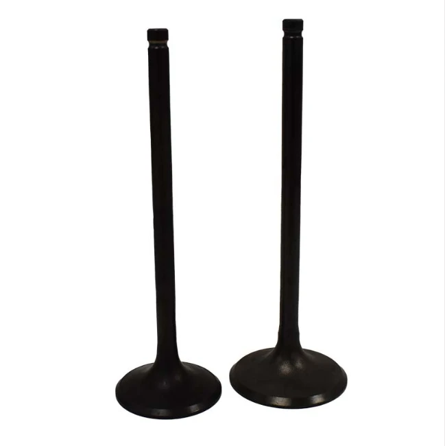 Two black engine valves, intake and exhaust, valve set for Honda TRX650/680 ATV
