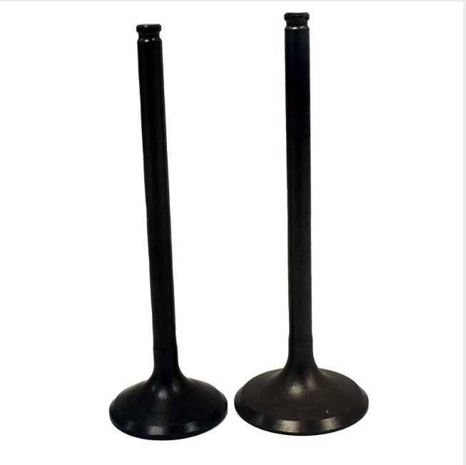 Engine valve pair for Honda TRX300 (1988–2000) and TRX300FW (1988–2000); black intake and exhaust valves; ATV City