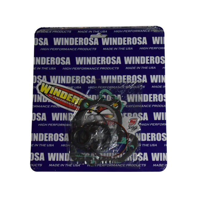 Top End Gasket Kit for Yamaha YFM125 Grizzly (2004–2013) on Winderosa packaging; green gaskets visible