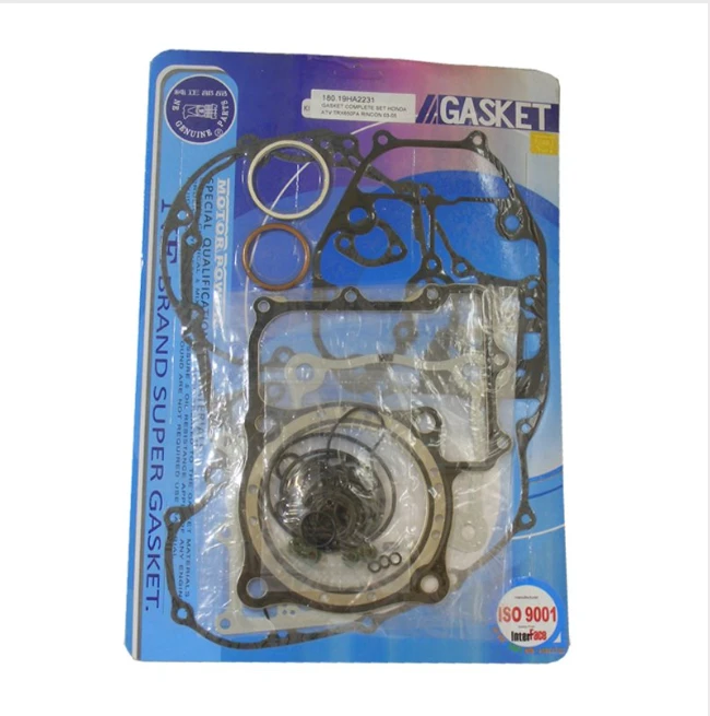 Complete gasket kit for Honda TRX 650 FA 2003-2005 engine; blue packaging with black gaskets