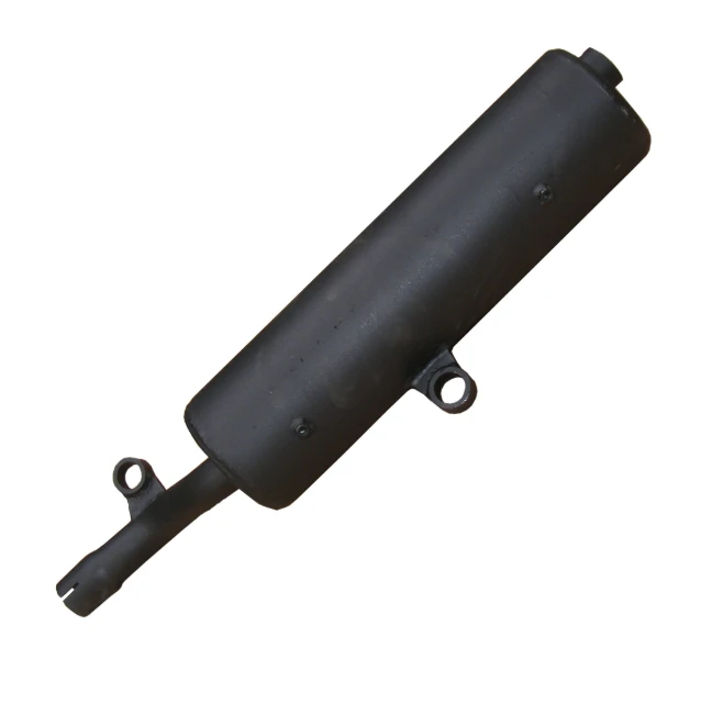Exhaust muffler, black, direct-fit replacement for Suzuki LTF/LTA 400 Eiger 2002–2007 and King Quad 400 2008–2014 - ATV City