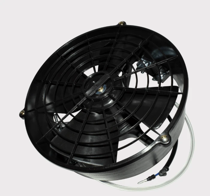 12V radiator cooling fan motor for Honda ATVs TRX 350 (2000–2006) and TRX 400 FM/450 (1996–2004), black