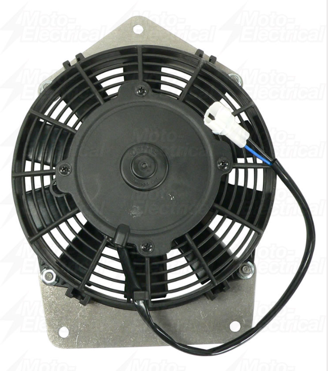 12V ATV City black fan motor assembly for Yamaha Kodiak 400 YFM400 (2000-2001) UTV - includes fan blade