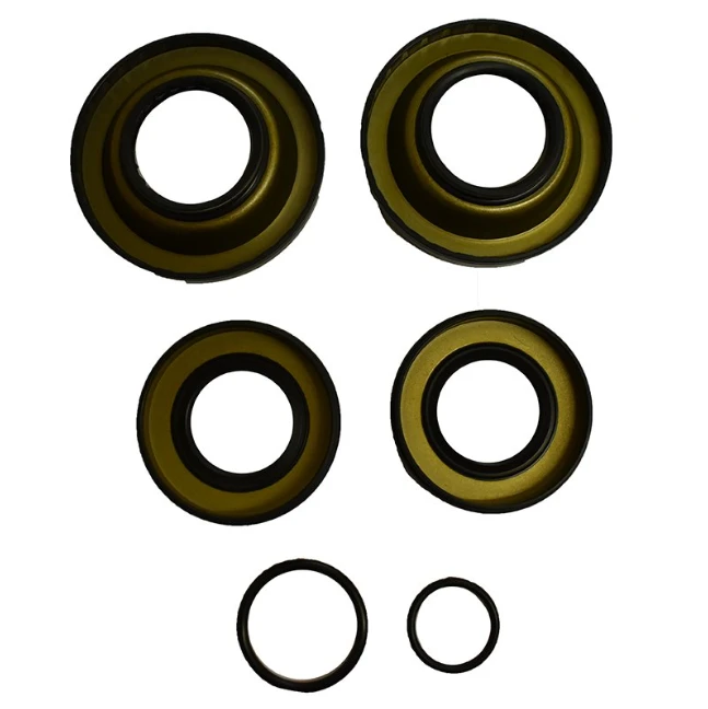 ATV City rear differential bearing seal kit for Honda TRX500 IRS solid axle (2014–2018), 6-piece with yellow seals