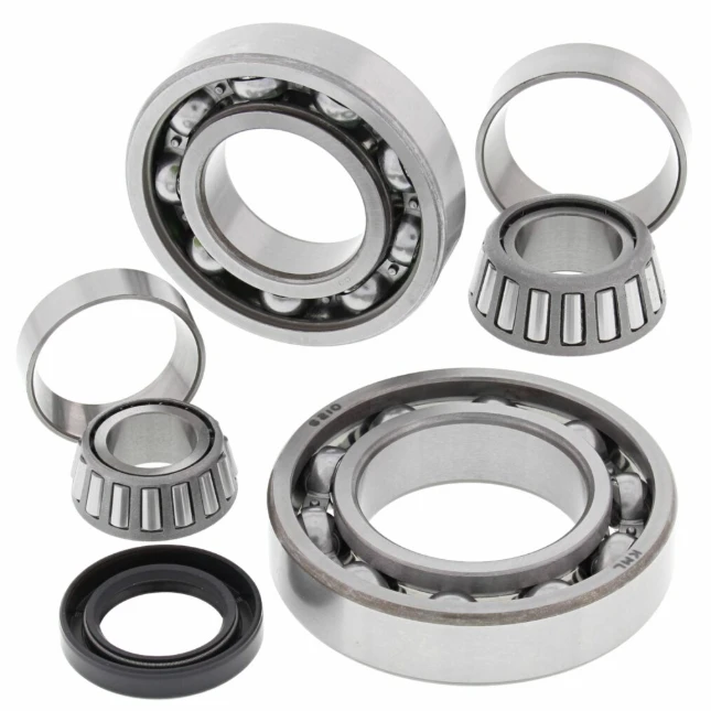 Kawasaki KLF 300B Bayou rear differential bearing and seal kit for 1988–2004 2x4, includes bearings, races and seals
