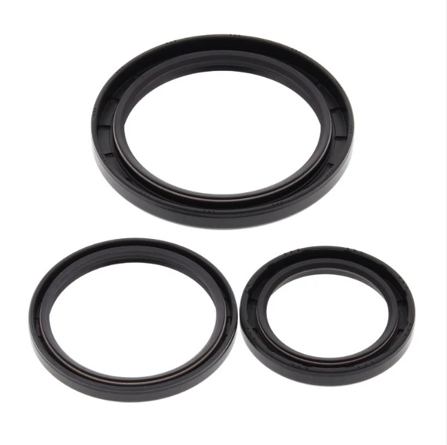 Rear differential seal kit - 3 black seals for YFM 250 Beartracker 1999-2004, YFM 350FGW Grizzly 2007-2010, ATV City