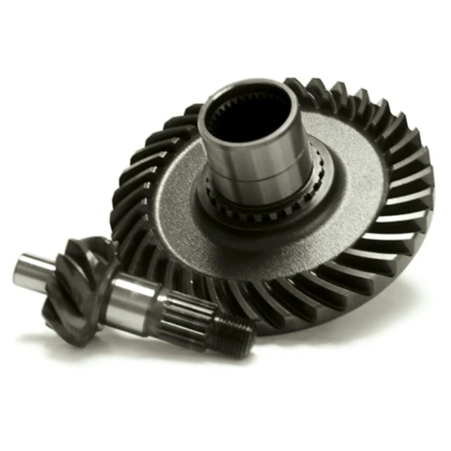 Rear ring gear and pinion gear set, 2-piece metal gears for Honda TRX 300 ATV (1988-2000), OEM replacement