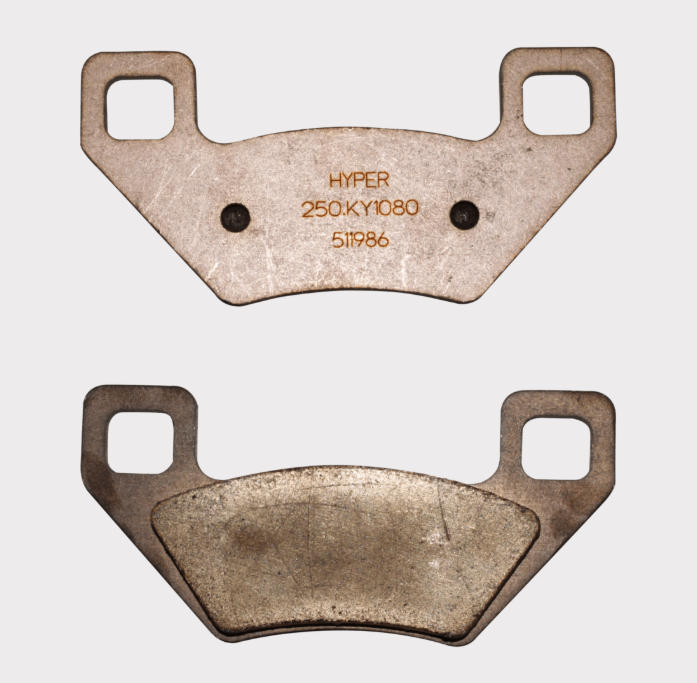 Brake pads set for ATV rear disc, Hyper KY1080, two pads; fits Maxxer Ri 450 2012-2015 MXU 450 2012-2013