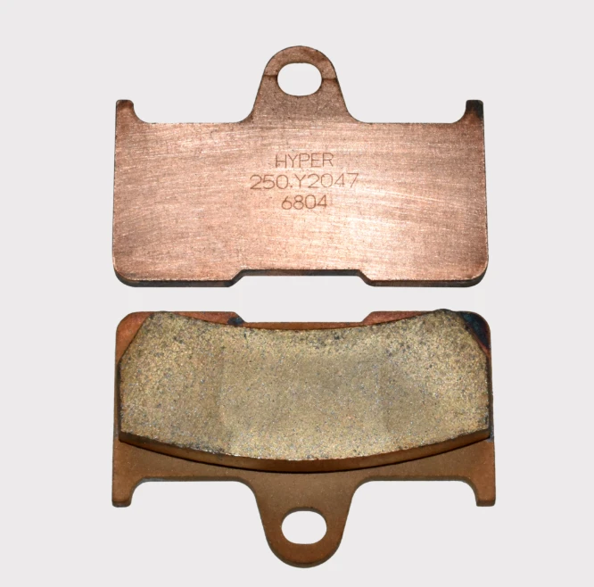 Rear brake pads set (2) with Hyper copper backing plates for Yamaha 660 2002–2008 Quadzilla 500 CUV
