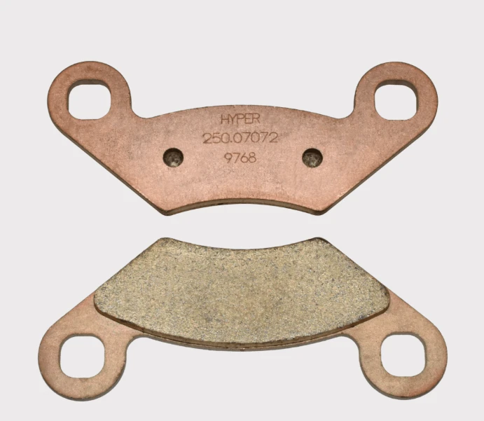 Brake pads pair with copper backing plates by DGT Agri for John Deere Gator TX 9461/9462 (2004–2005) and HPX 9446 (2004–2008)