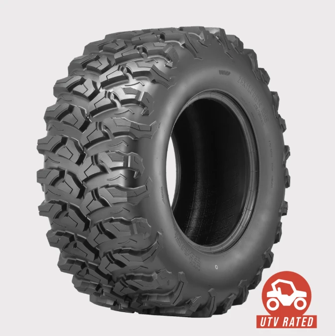 Obor 27x9R14 ATV tyre with Outslope 8-ply tread, E-marked, UTV rated