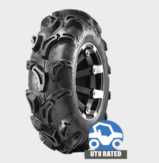 25x10x12 255/65R12 6 Ply ATV Tyre WU24 Scorpio OBOR 50J E Marked Mud Pattern Traction UK