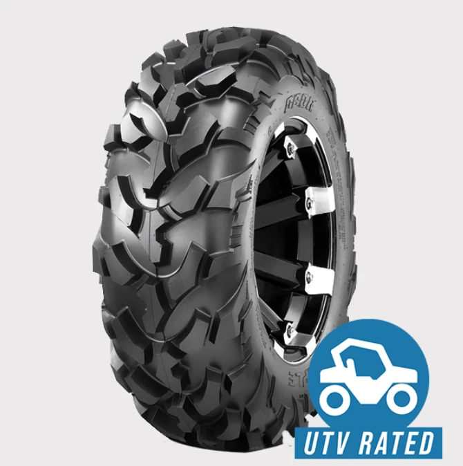 ATV tire 26x9R12 OBOR WU13 Riple, 6-ply, black off-road/UTV-rated rugged tread